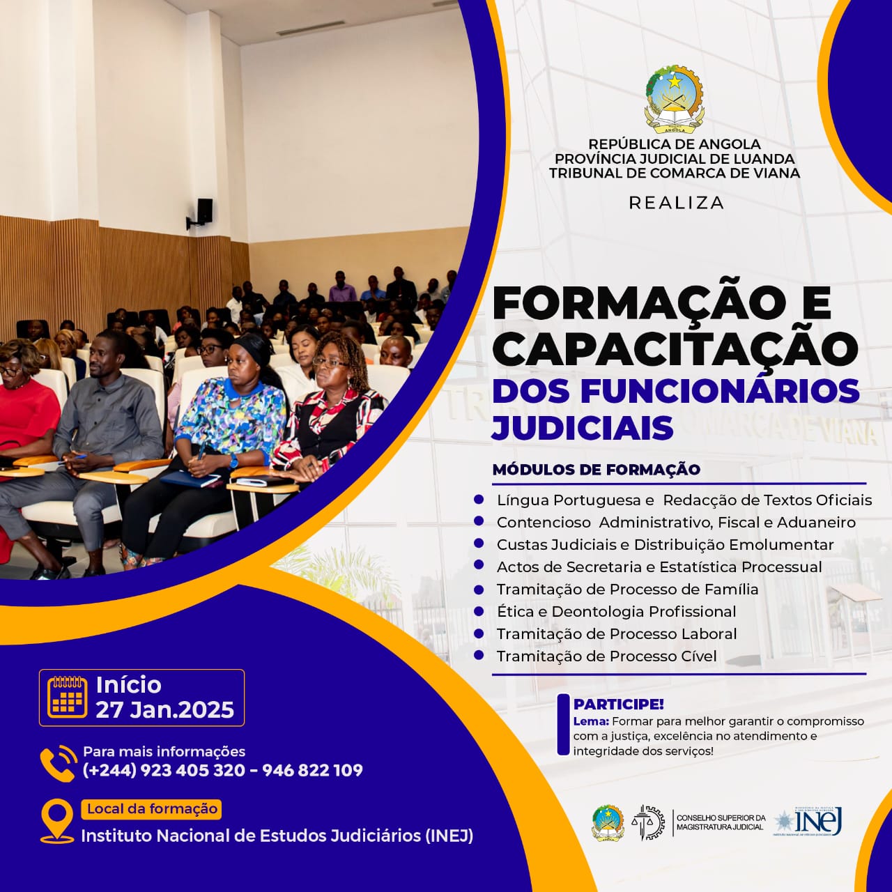 TRIBUNAL DE VIANA PROMOVE ACÇÃO DE CAPACITAÇÃO PARA OS FUNCIONÁRIOS JUDICIAIS